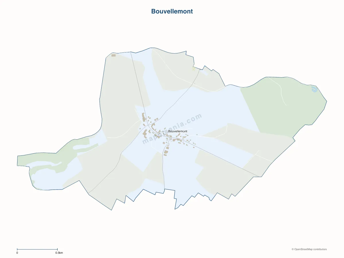 Carte de Bouvellemont à personnaliser