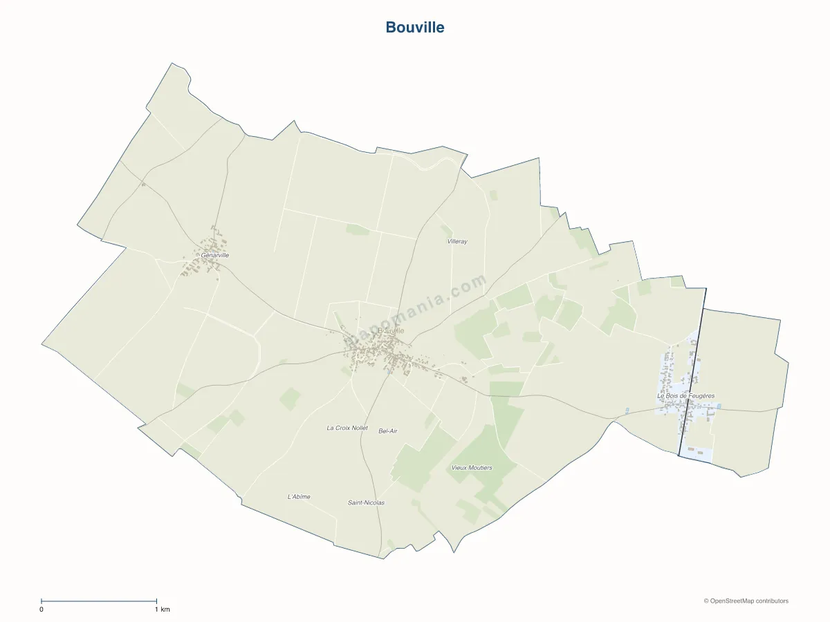 Carte de Bouville à personnaliser
