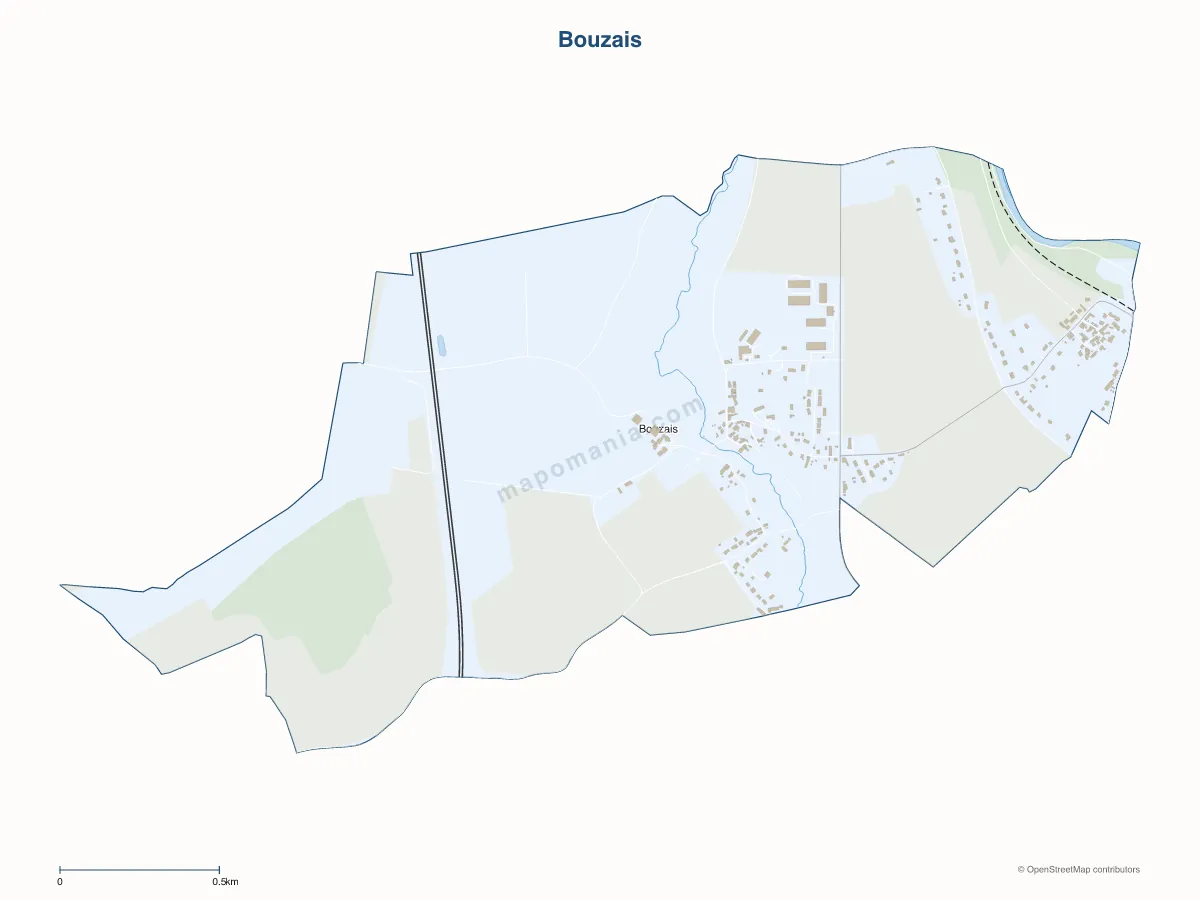 Carte de Bouzais à personnaliser