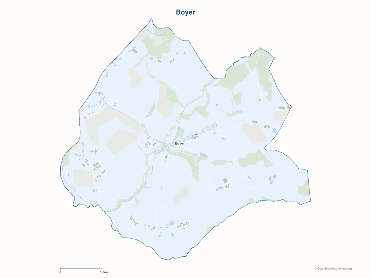 Carte de Boyer à personnaliser