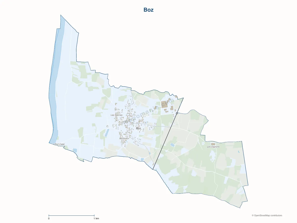 Carte de Boz à personnaliser