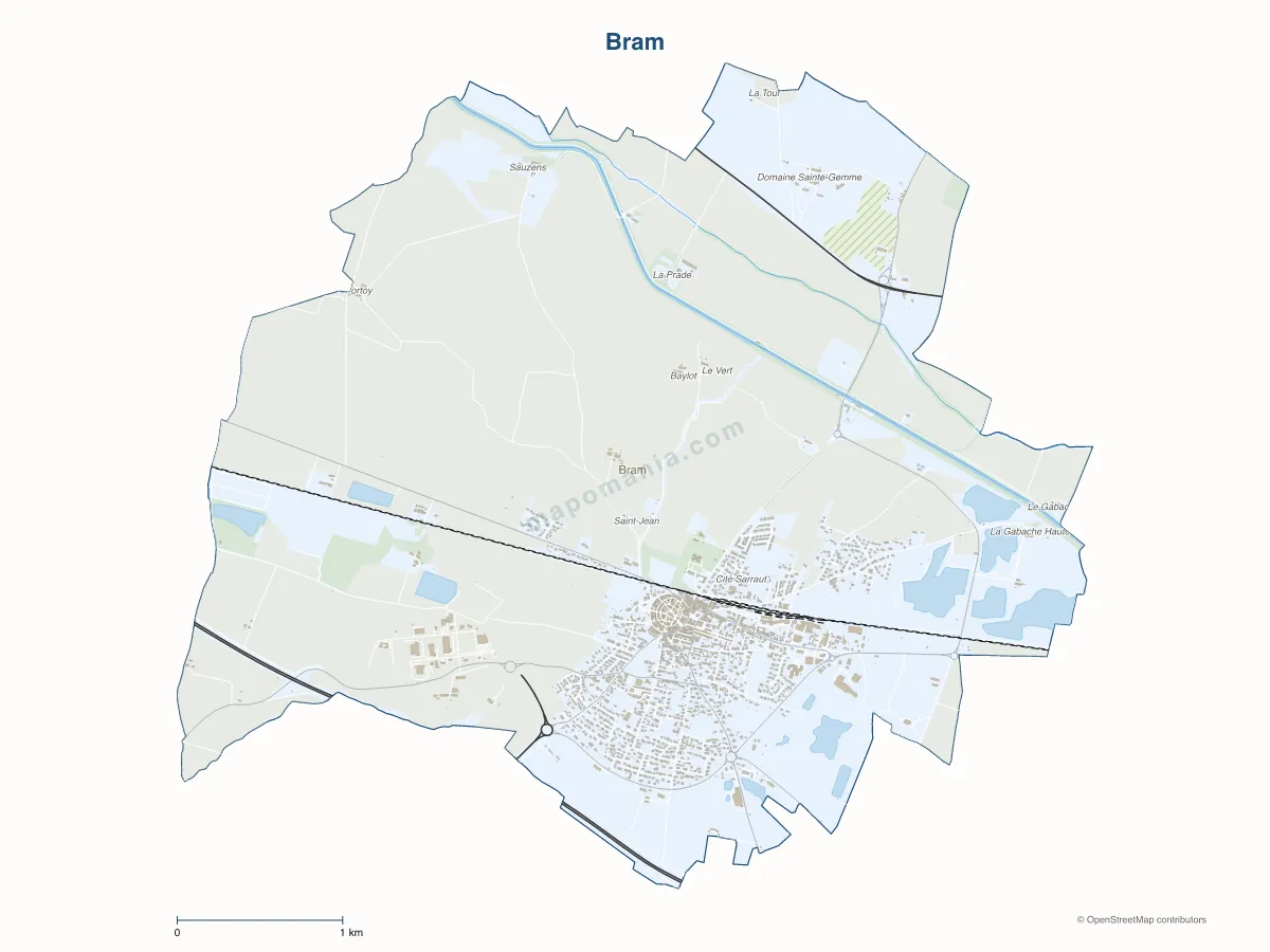Carte de Bram à personnaliser