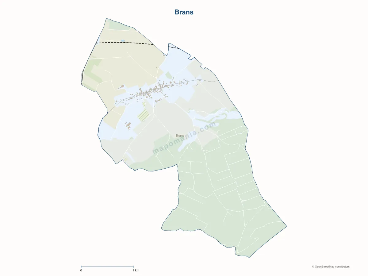 Carte de Brans à personnaliser
