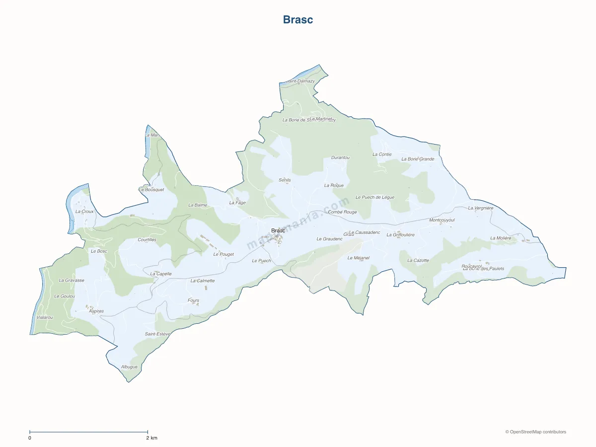 Carte de Brasc à personnaliser