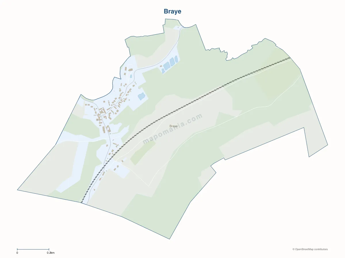 Carte de Braye à personnaliser