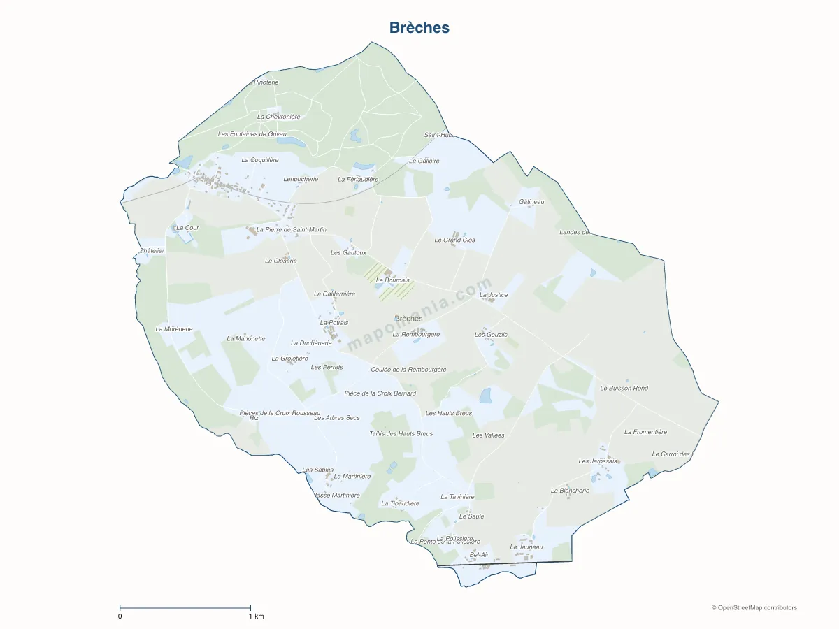 Carte de Brèches à personnaliser
