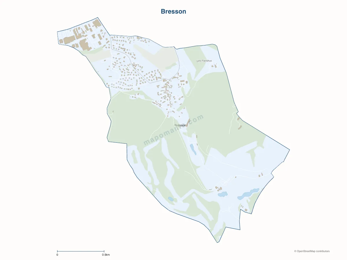 Carte de Bresson à personnaliser
