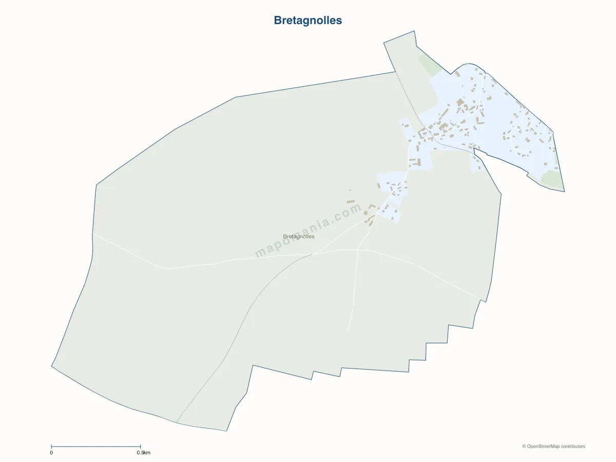Carte de Bretagnolles à personnaliser