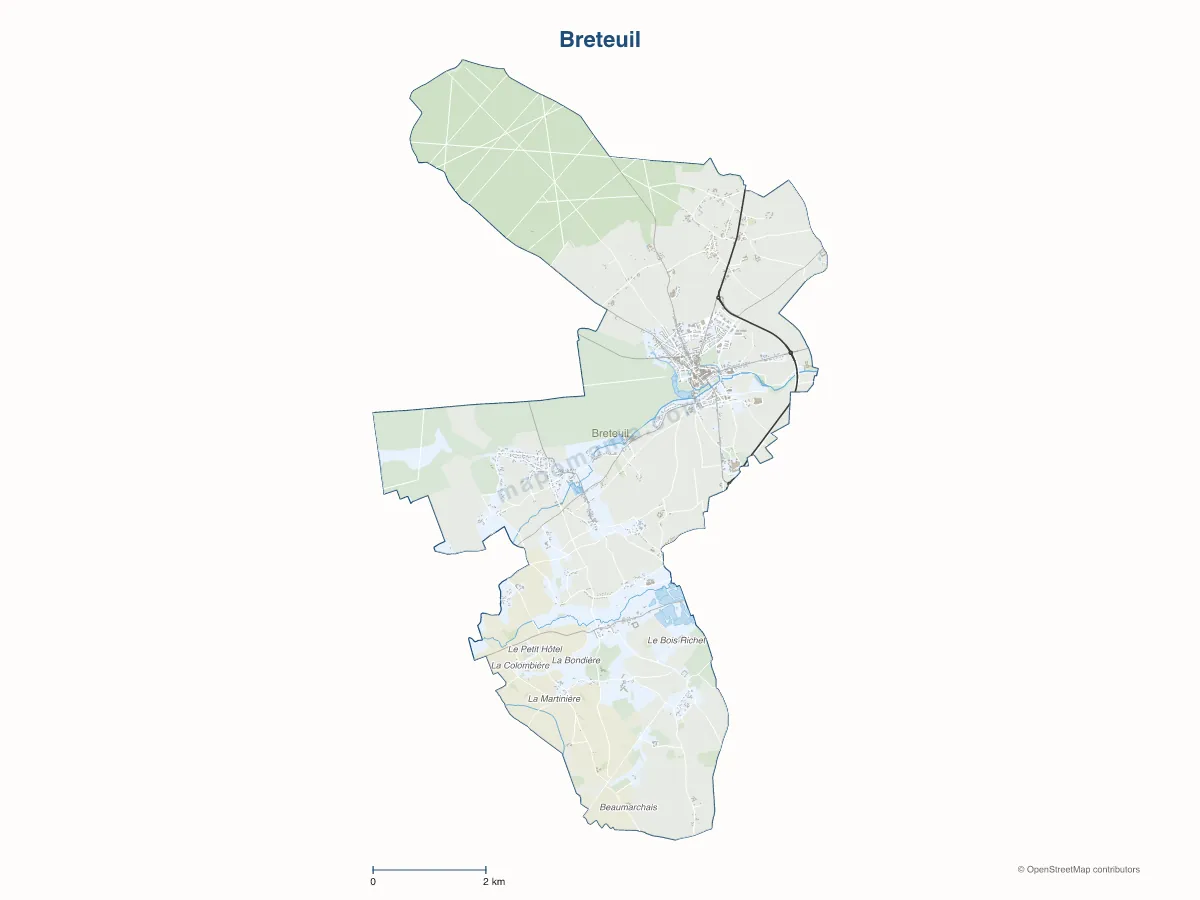 Carte de Breteuil à personnaliser