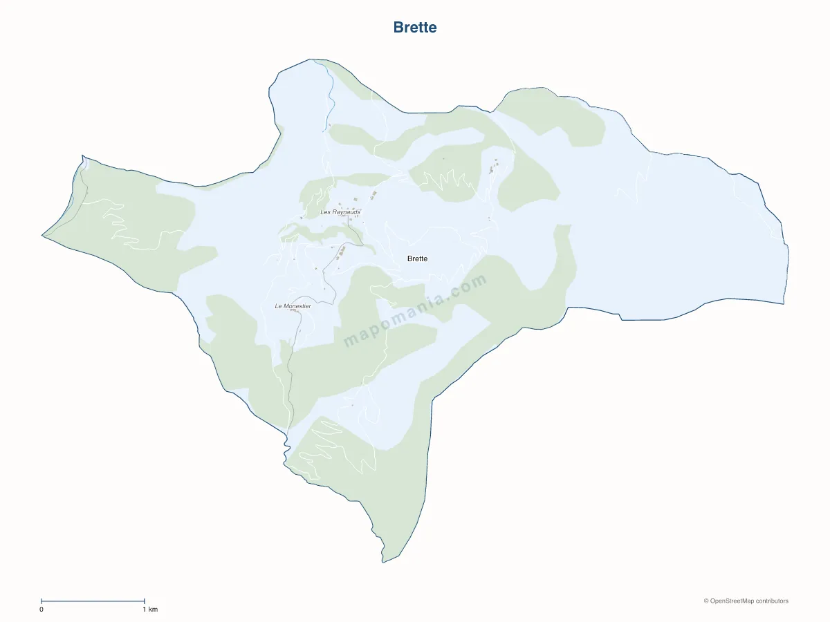 Carte de Brette à personnaliser