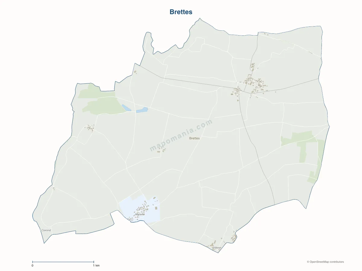 Carte de Brettes à personnaliser