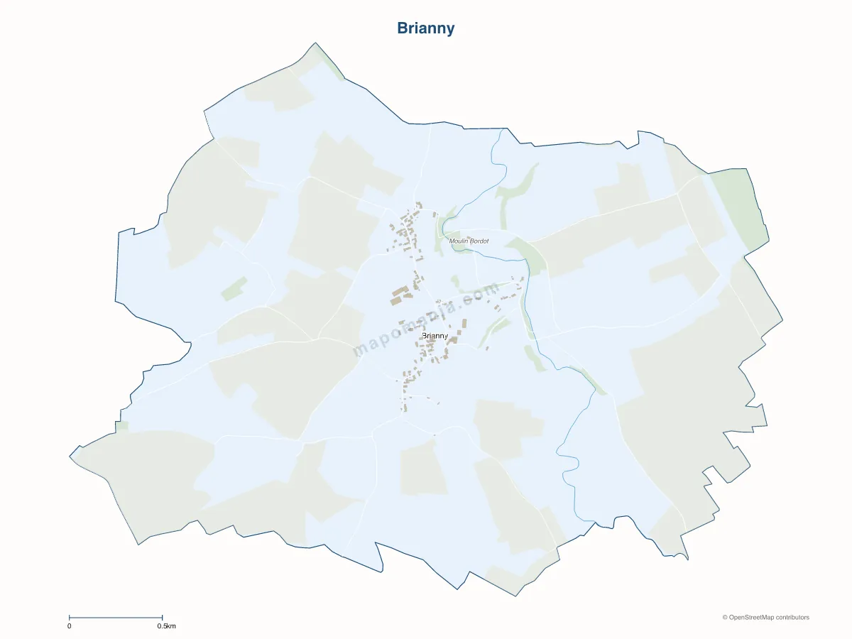 Carte de Brianny à personnaliser