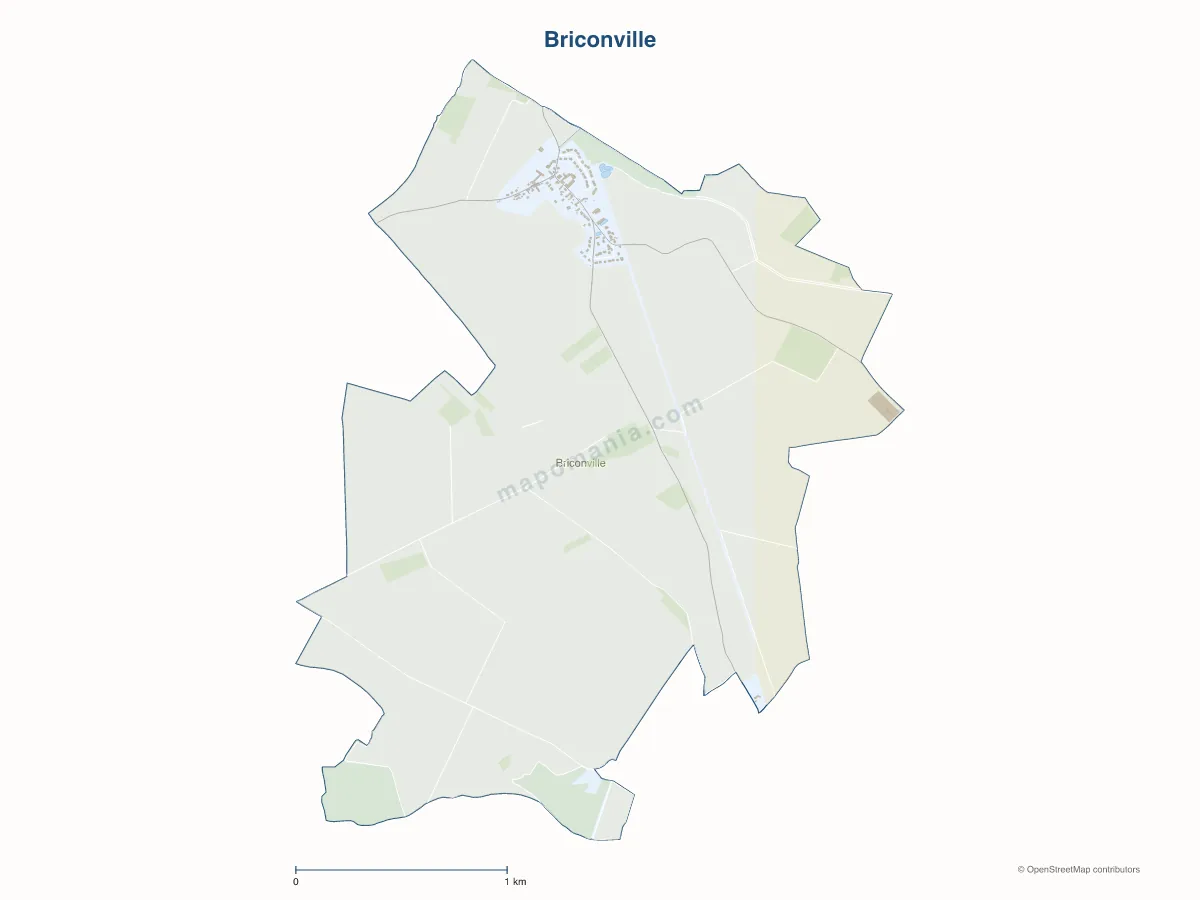Carte de Briconville à personnaliser
