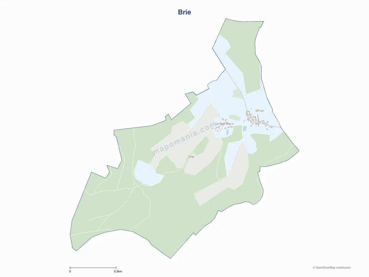 Carte de Brie à personnaliser