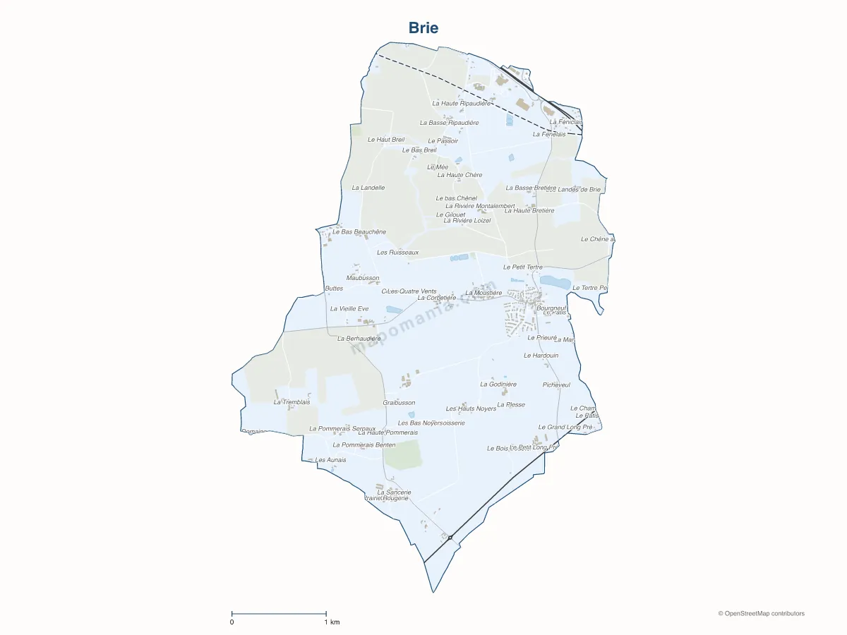 Carte de Brie à personnaliser