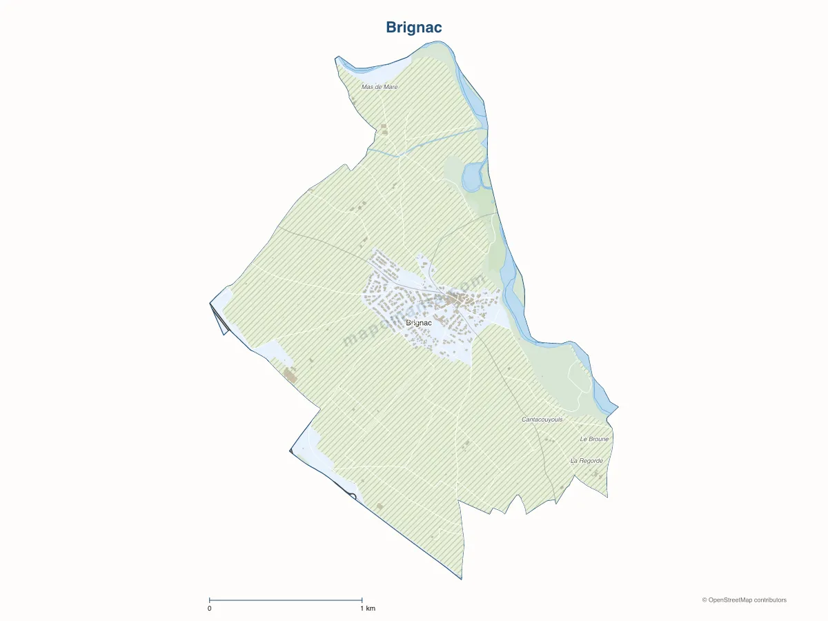 Carte de Brignac à personnaliser
