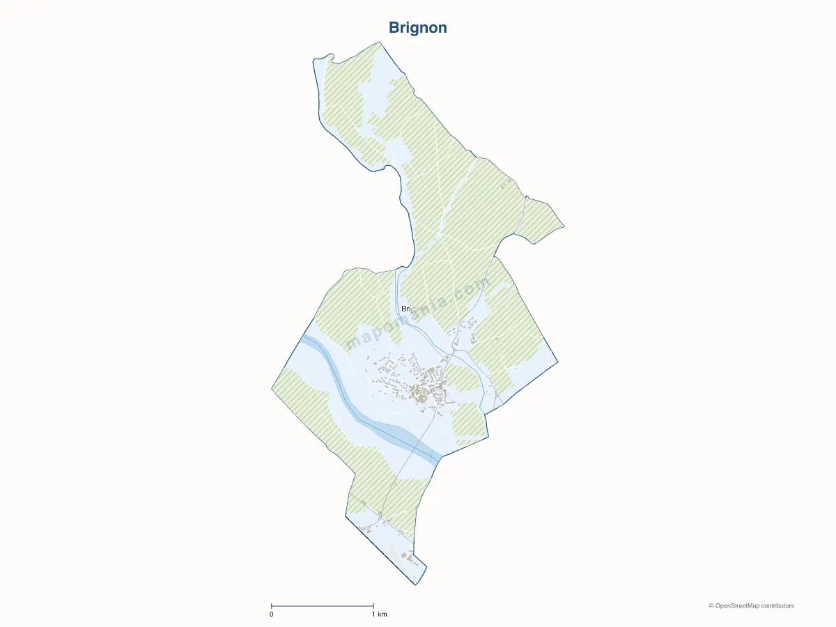 Carte de Brignon à personnaliser