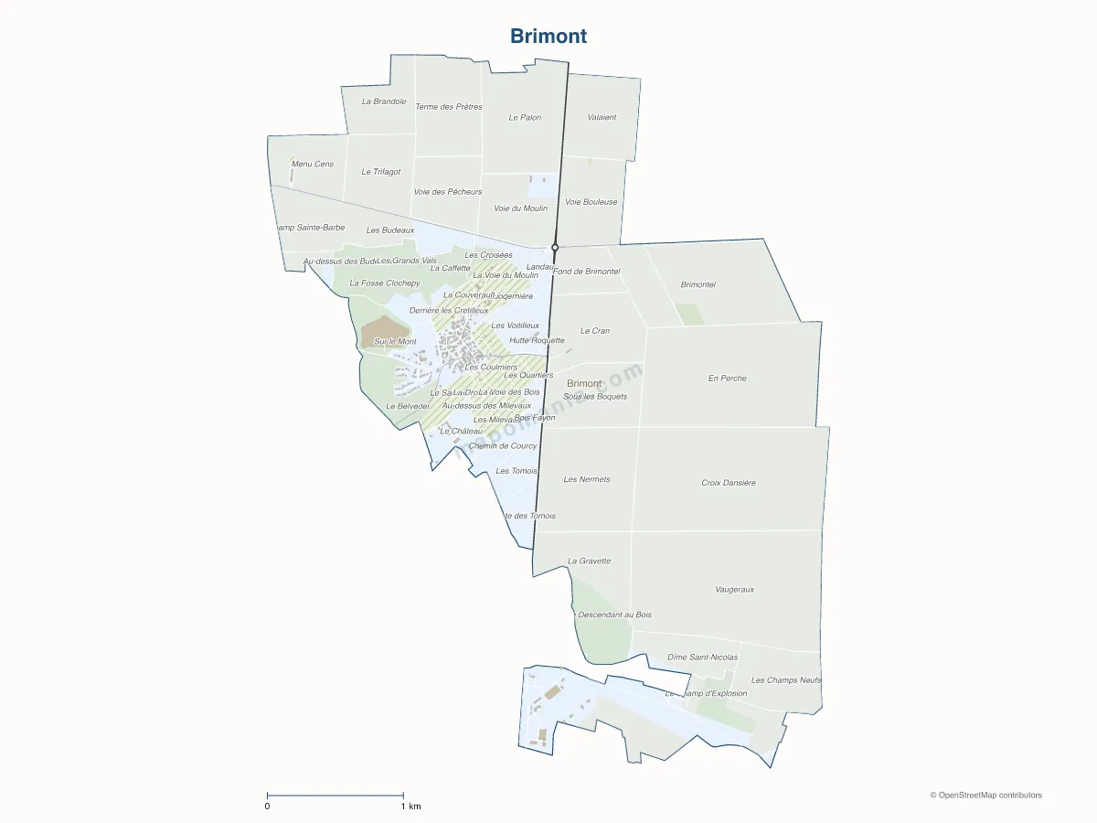 Carte de Brimont à personnaliser