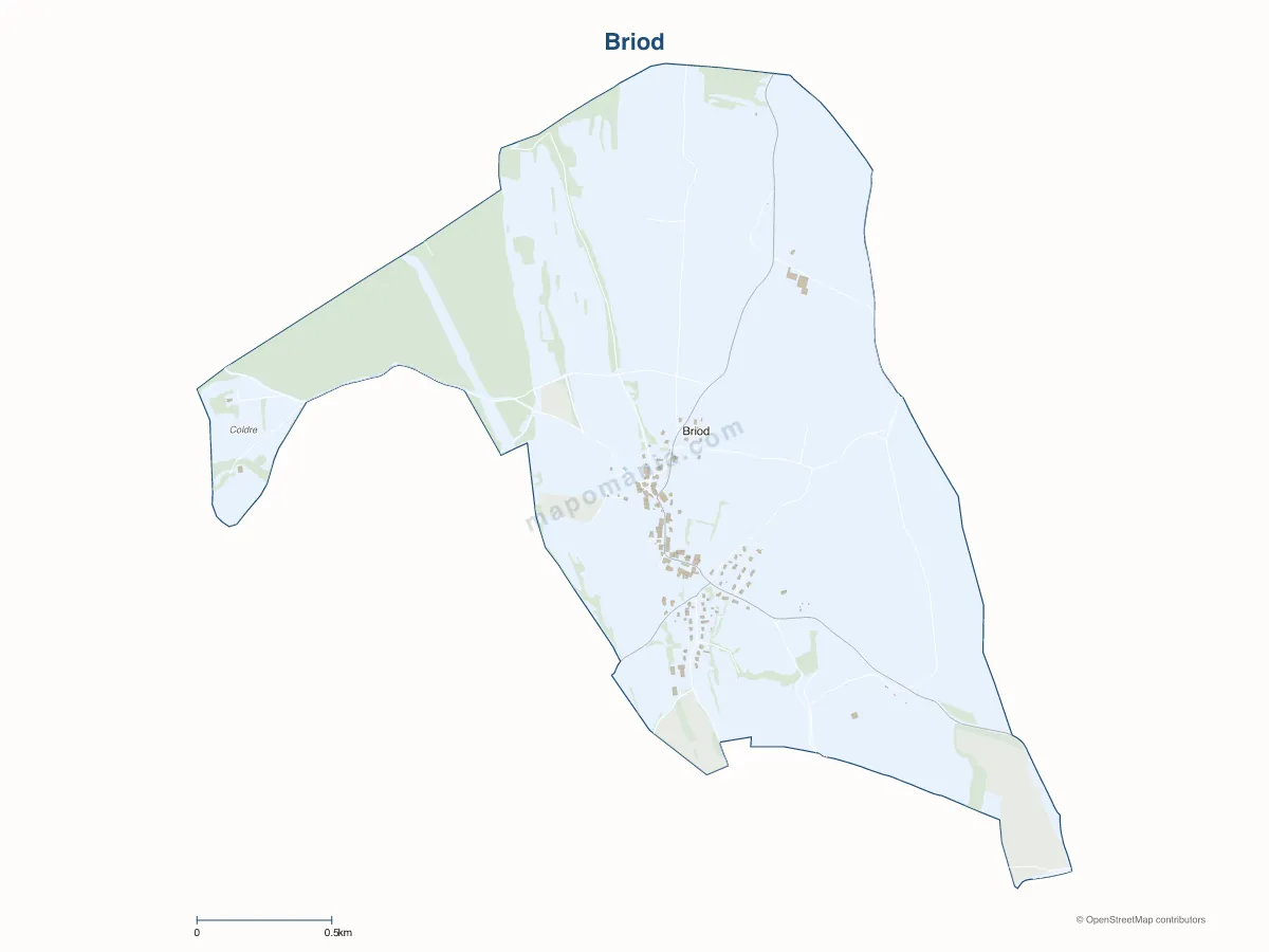 Carte de Briod à personnaliser