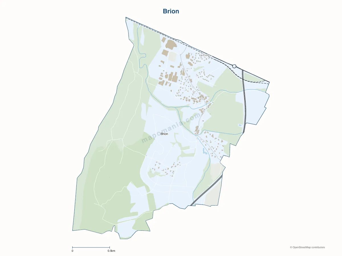 Carte de Brion à personnaliser
