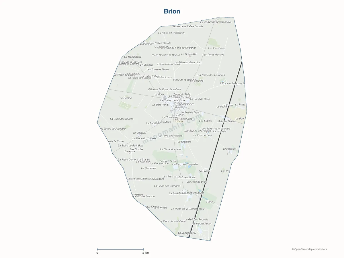 Carte de Brion à personnaliser
