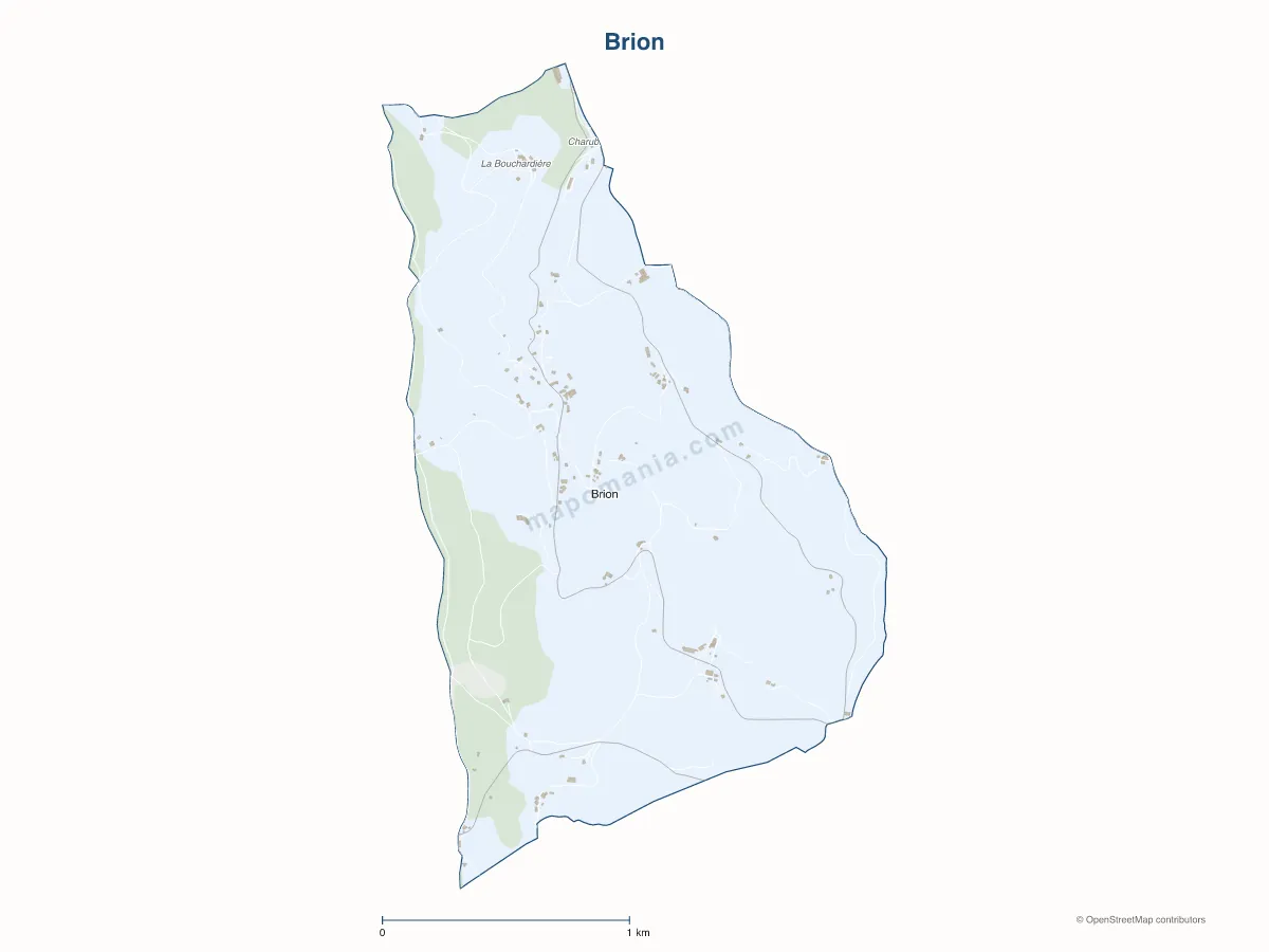 Carte de Brion à personnaliser