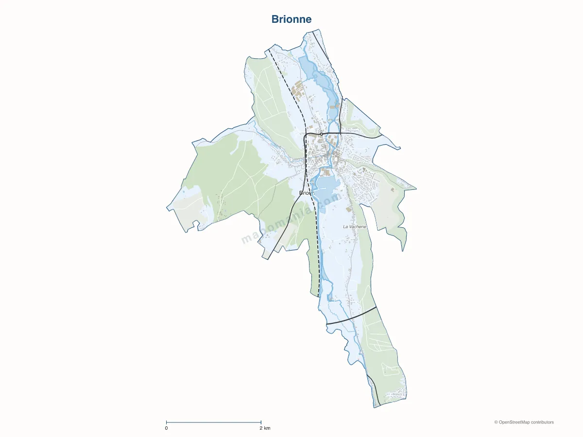 Carte de Brionne à personnaliser