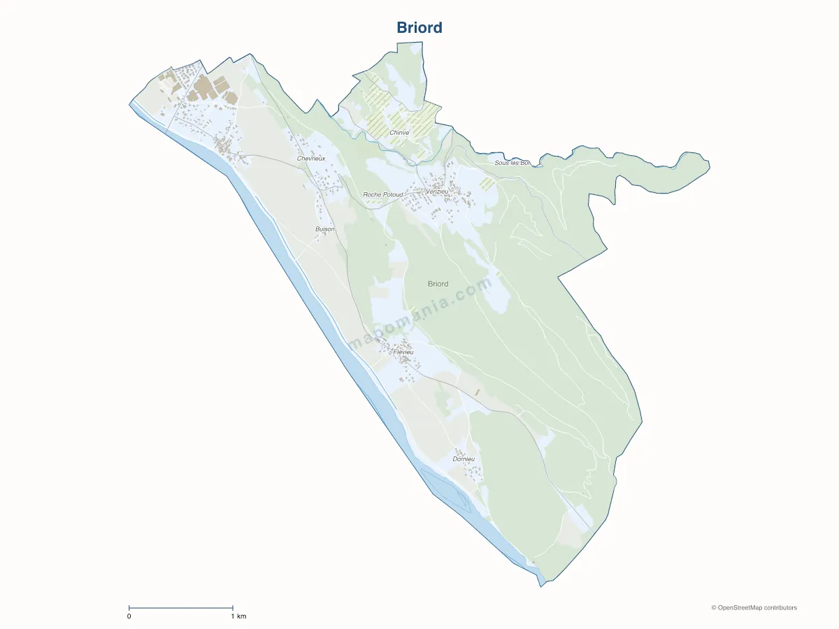 Carte de Briord à personnaliser