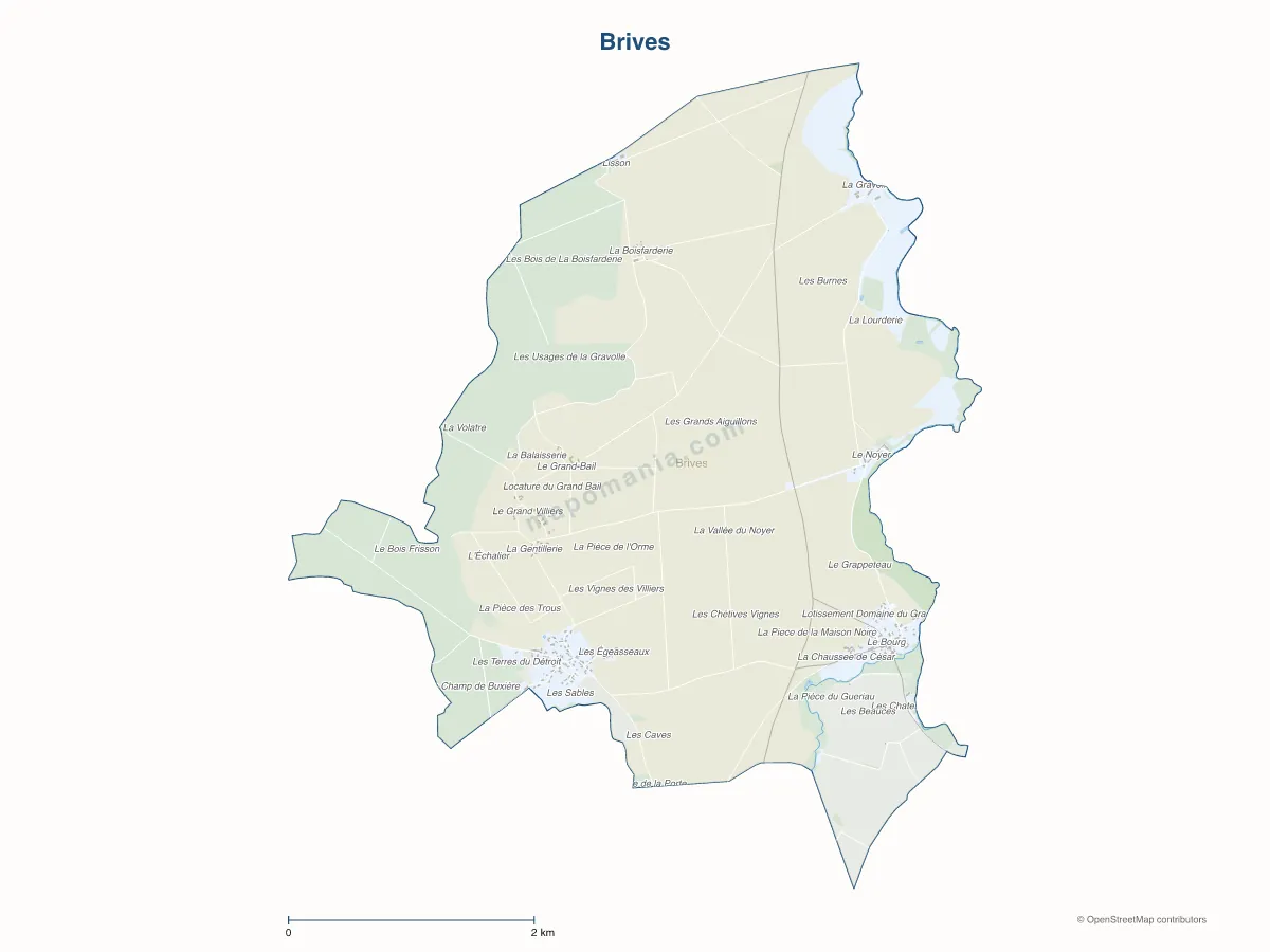 Carte de Brives à personnaliser