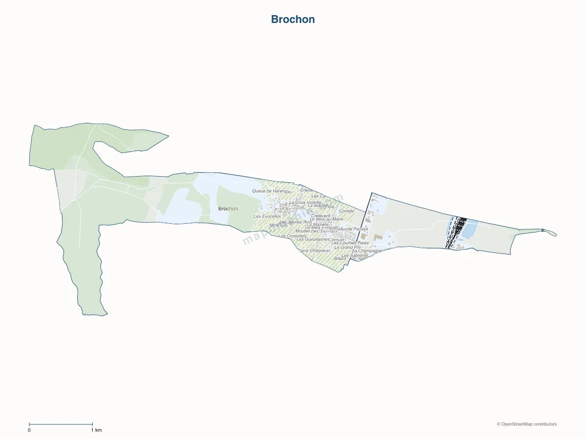 Carte de Brochon à personnaliser