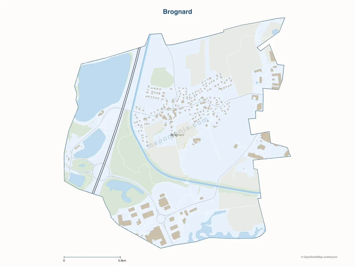 Carte de Brognard à personnaliser