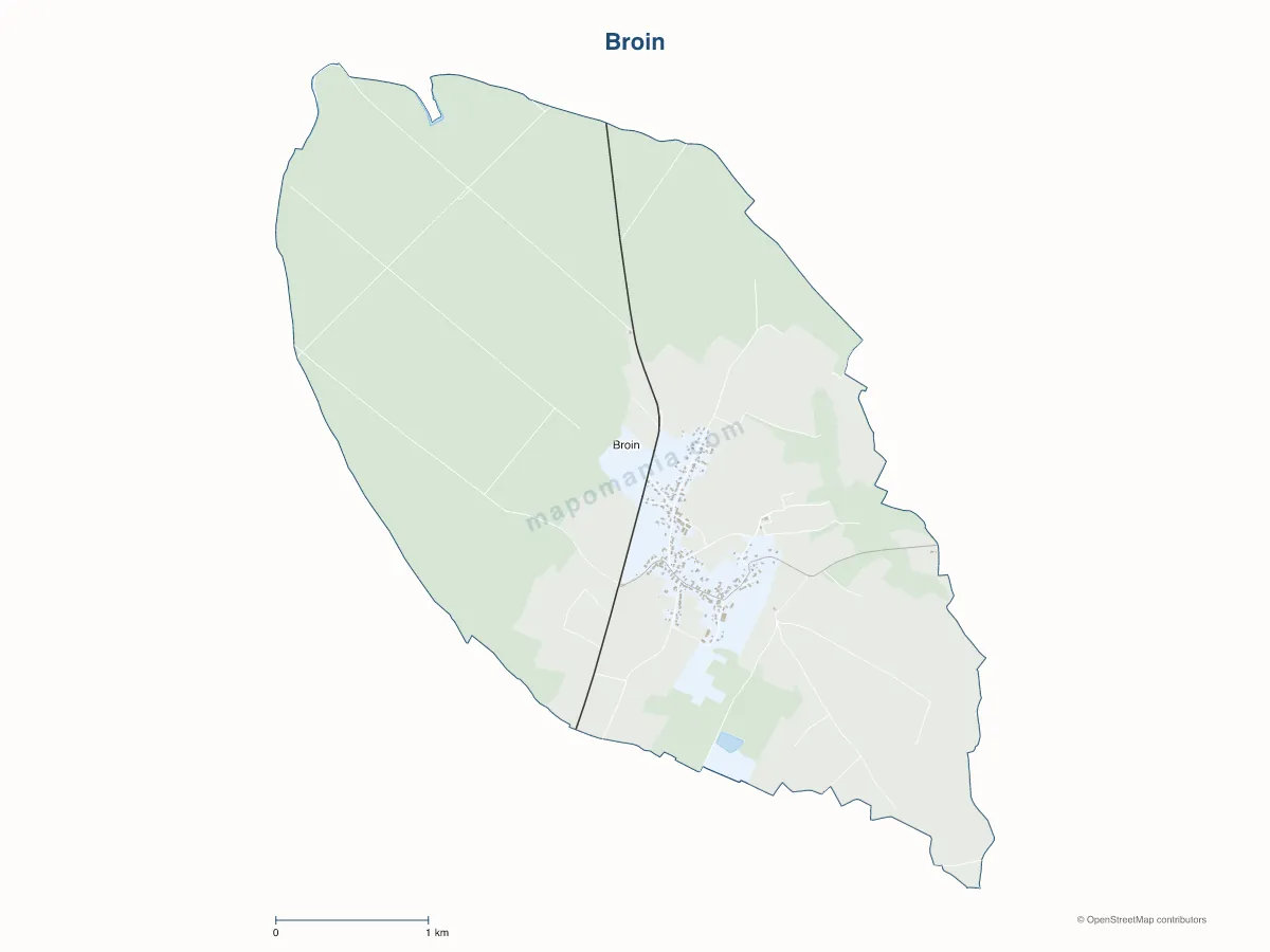 Carte de Broin à personnaliser