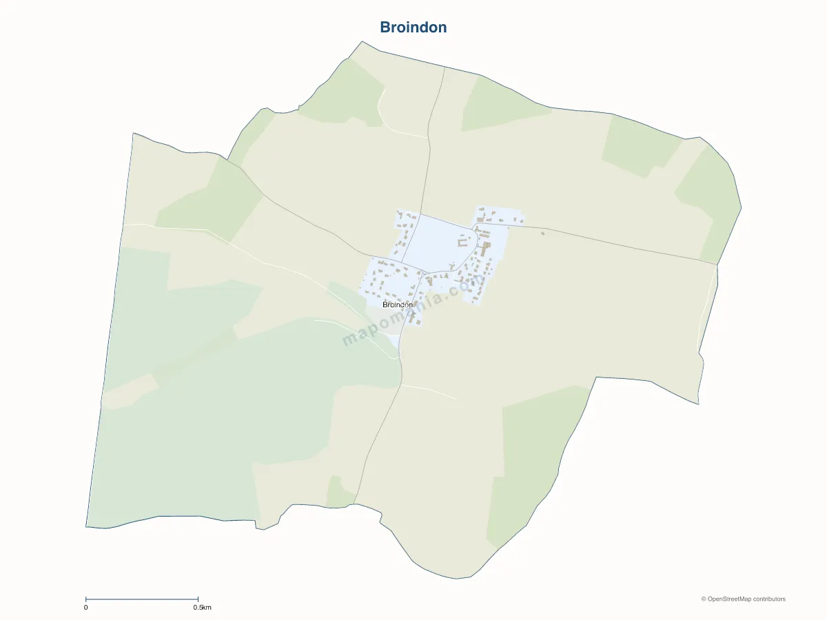 Carte de Broindon à personnaliser