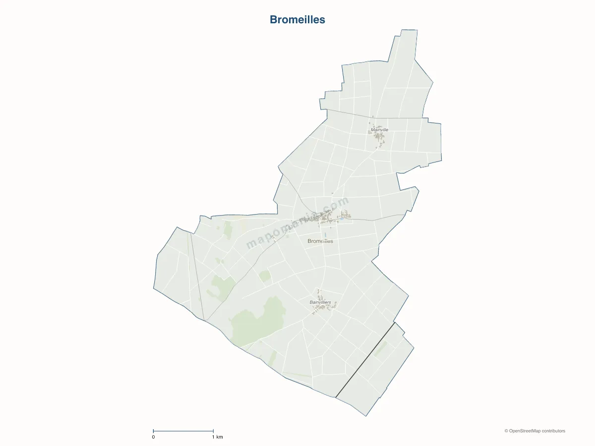 Carte de Bromeilles à personnaliser
