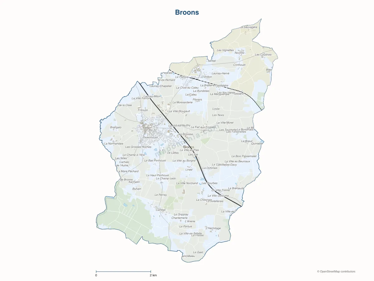 Carte de Broons à personnaliser
