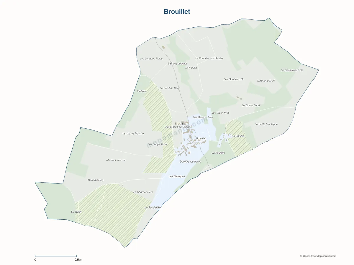 Carte de Brouillet à personnaliser
