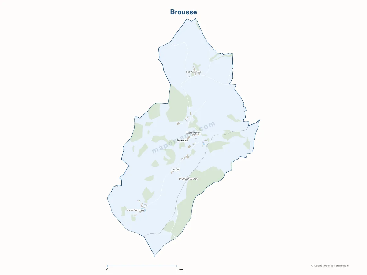 Carte de Brousse à personnaliser