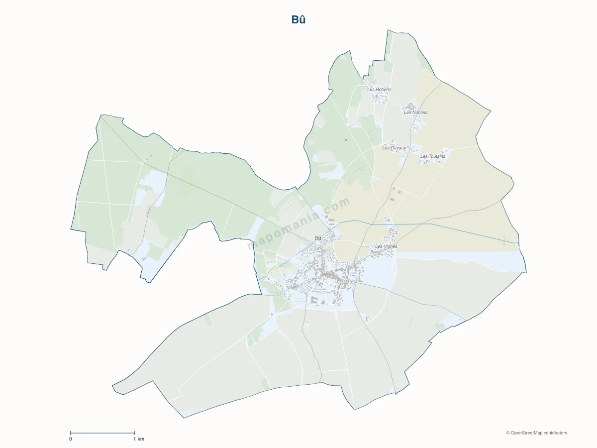 Carte de Bû à personnaliser