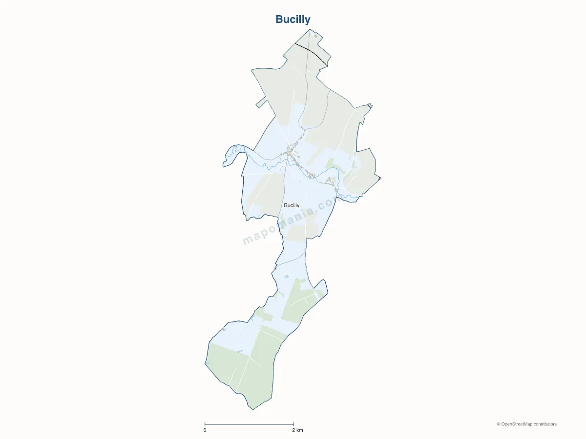 Carte de Bucilly à personnaliser