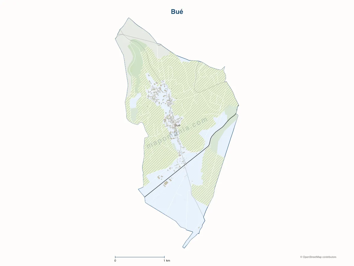 Carte de Bué à personnaliser