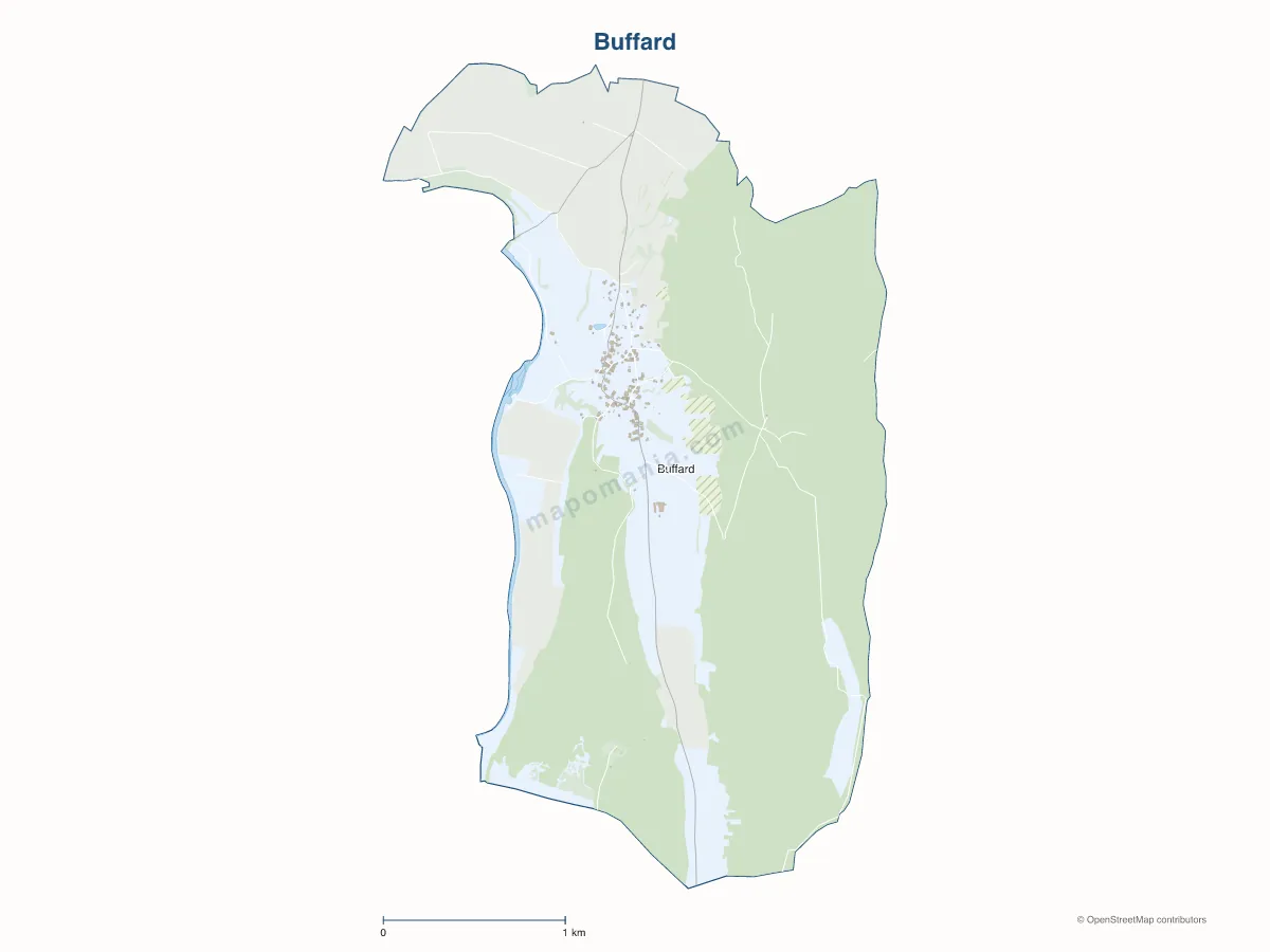 Carte de Buffard à personnaliser
