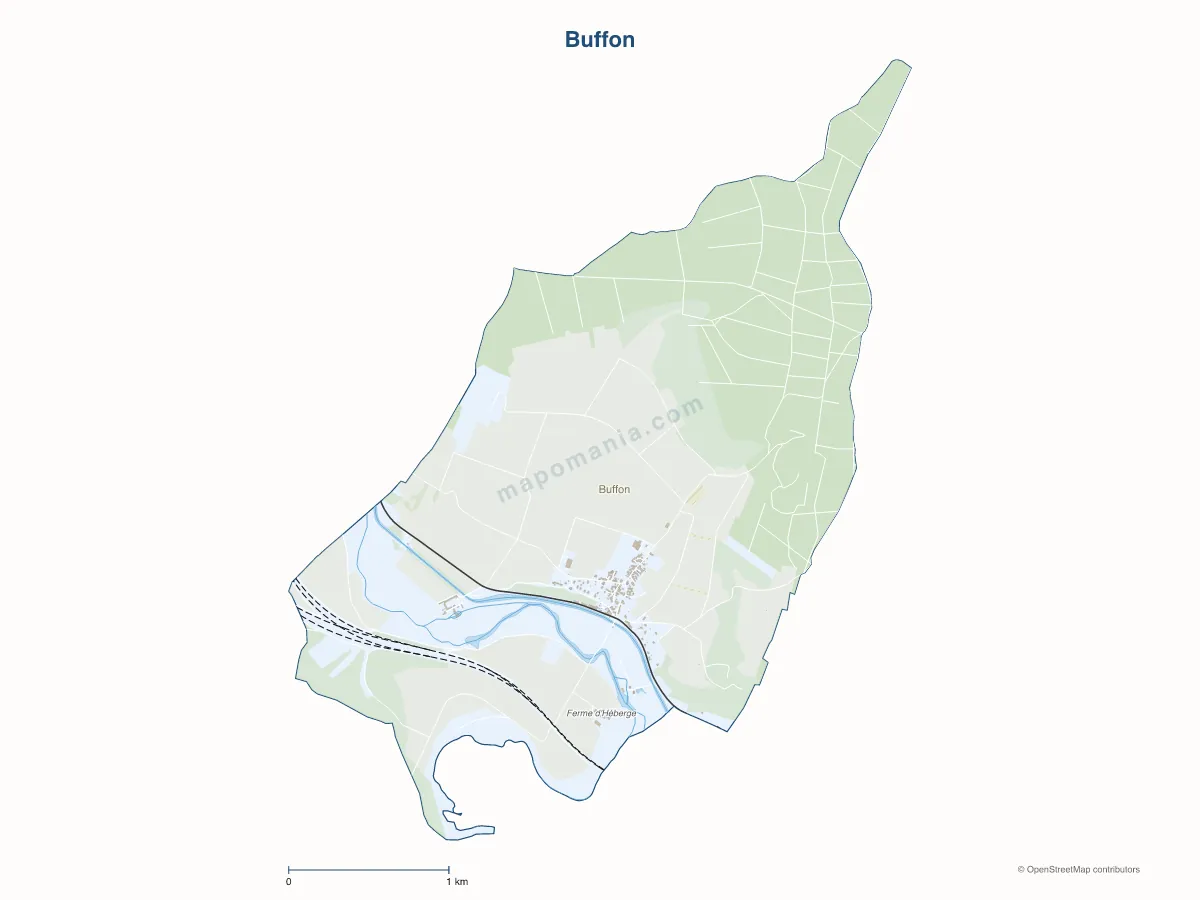 Carte de Buffon à personnaliser