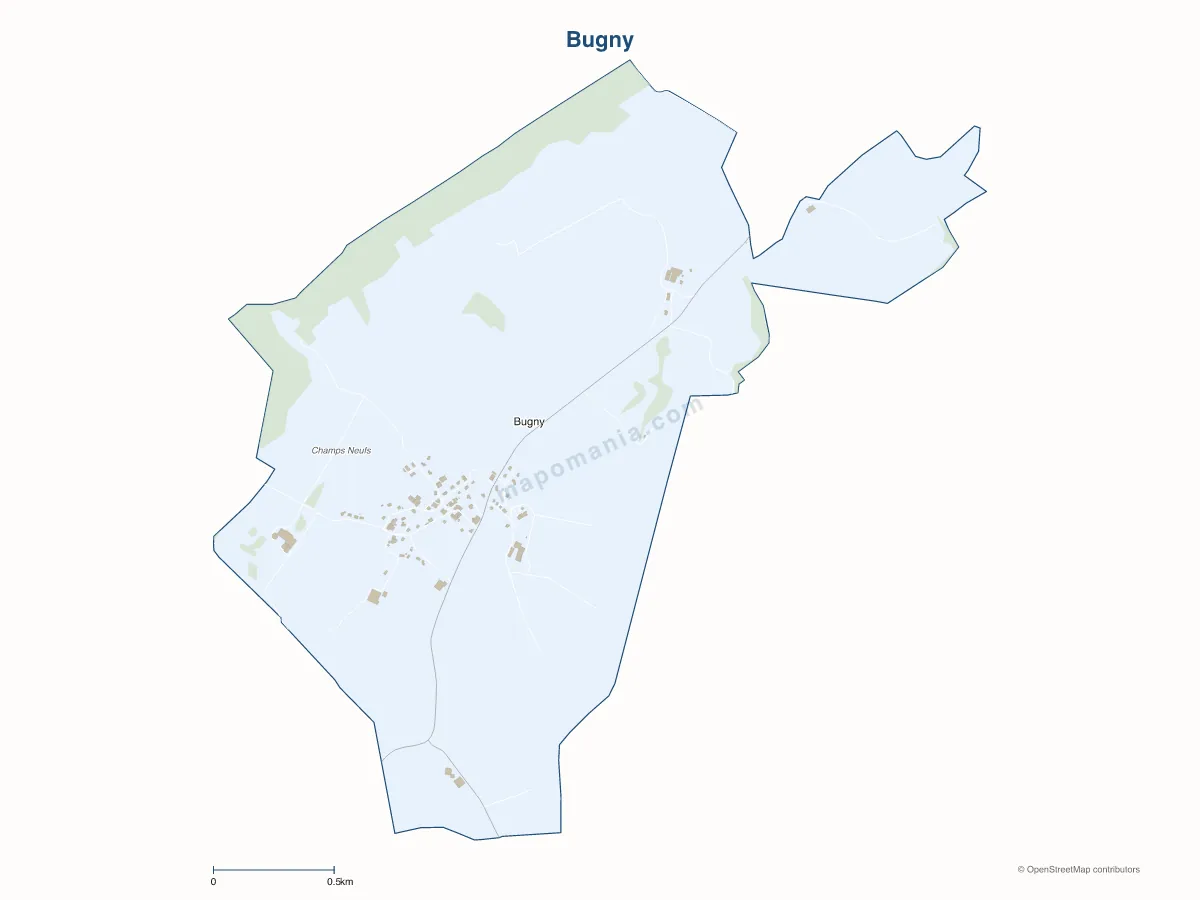Carte de Bugny à personnaliser