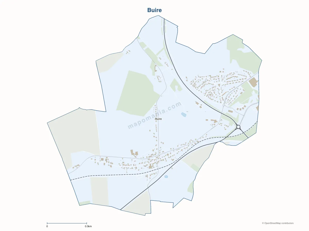 Carte de Buire à personnaliser