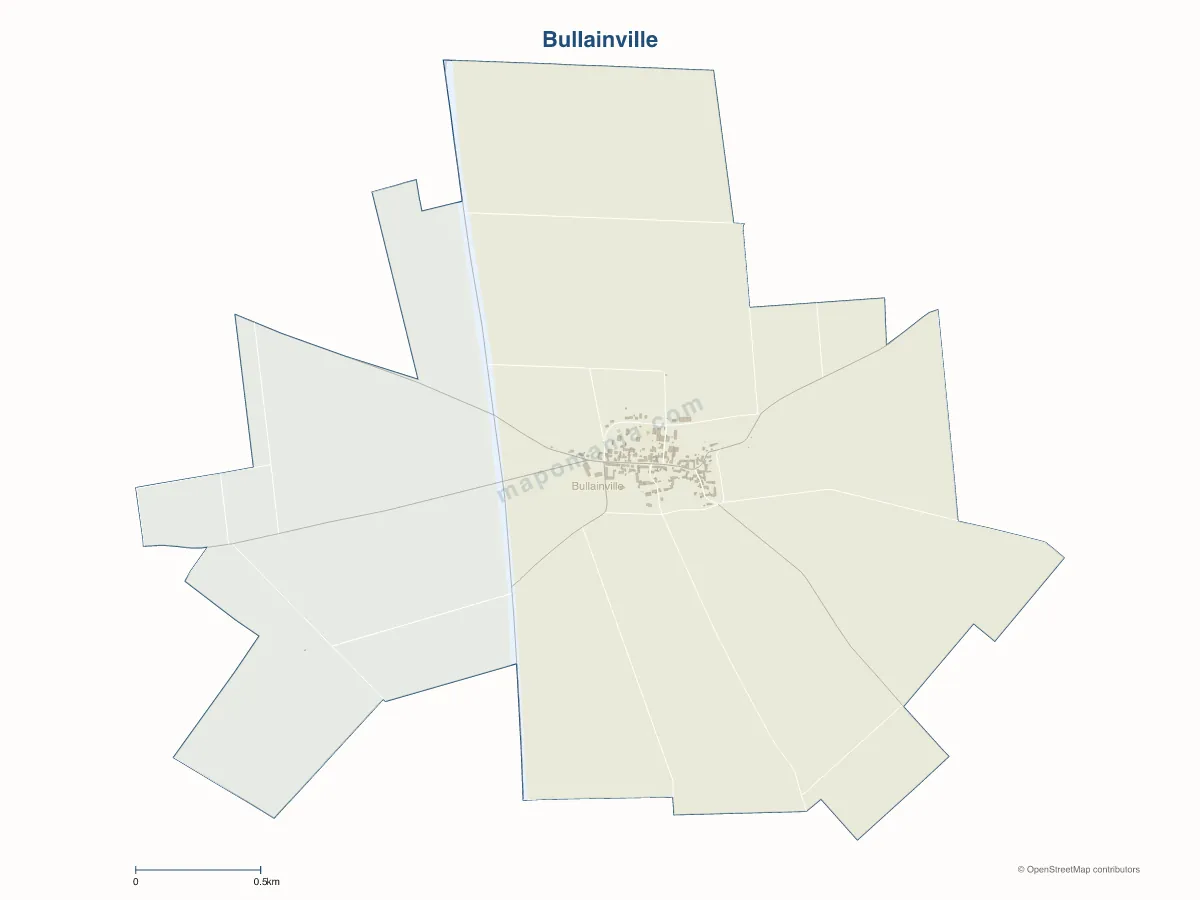 Carte de Bullainville à personnaliser