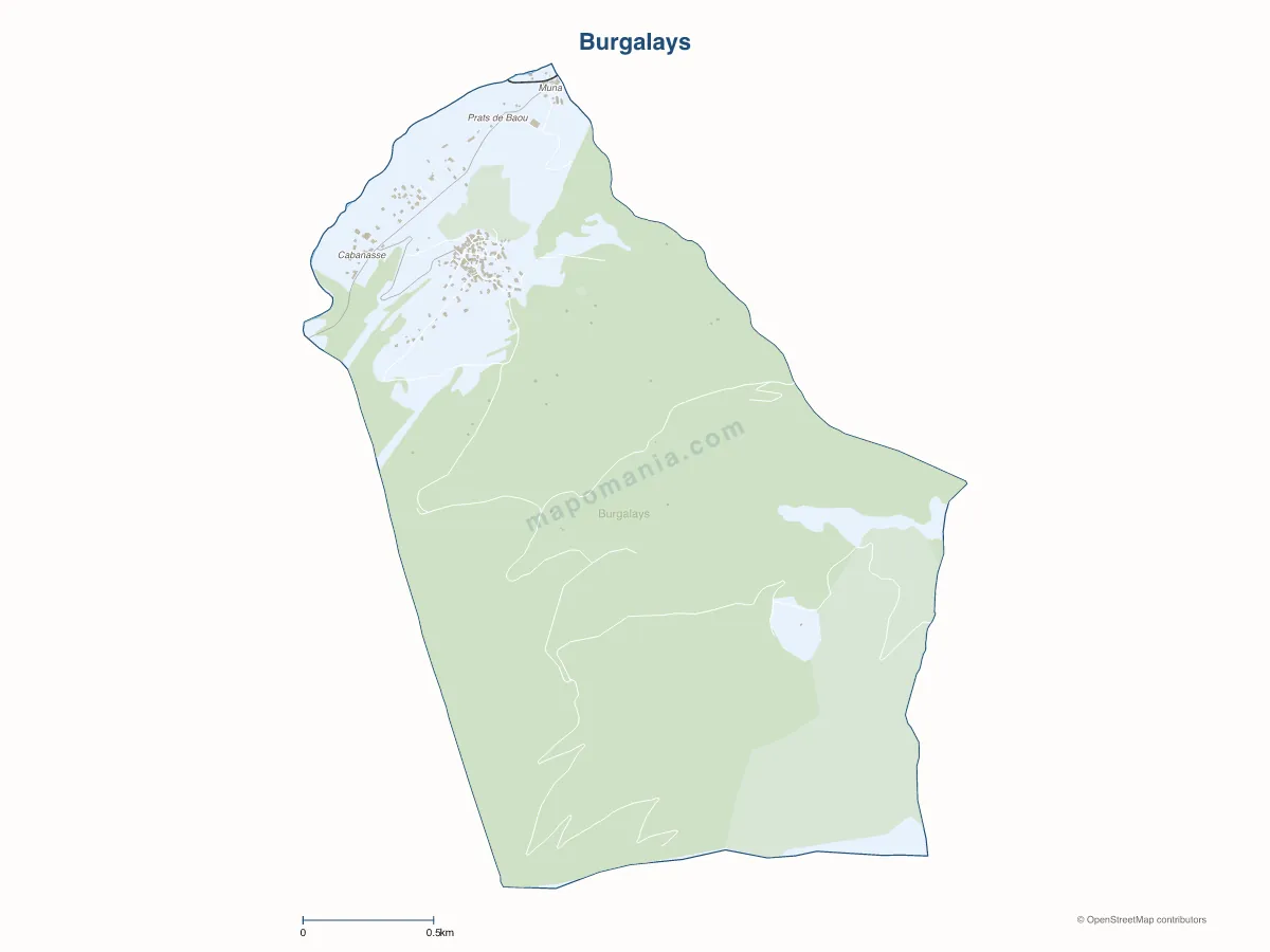 Carte de Burgalays à personnaliser