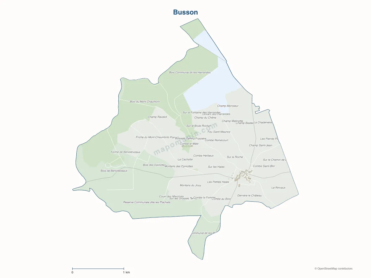 Carte de Busson à personnaliser