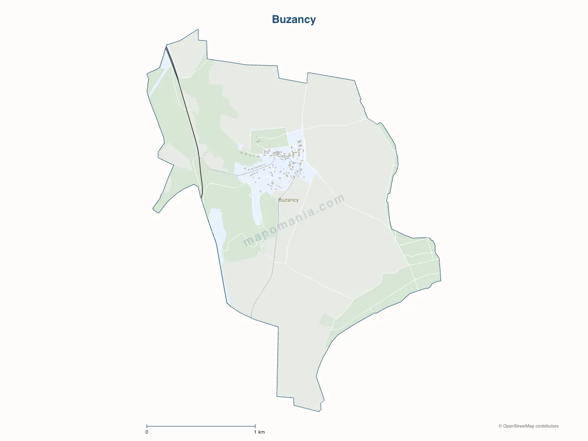 Carte de Buzancy à personnaliser