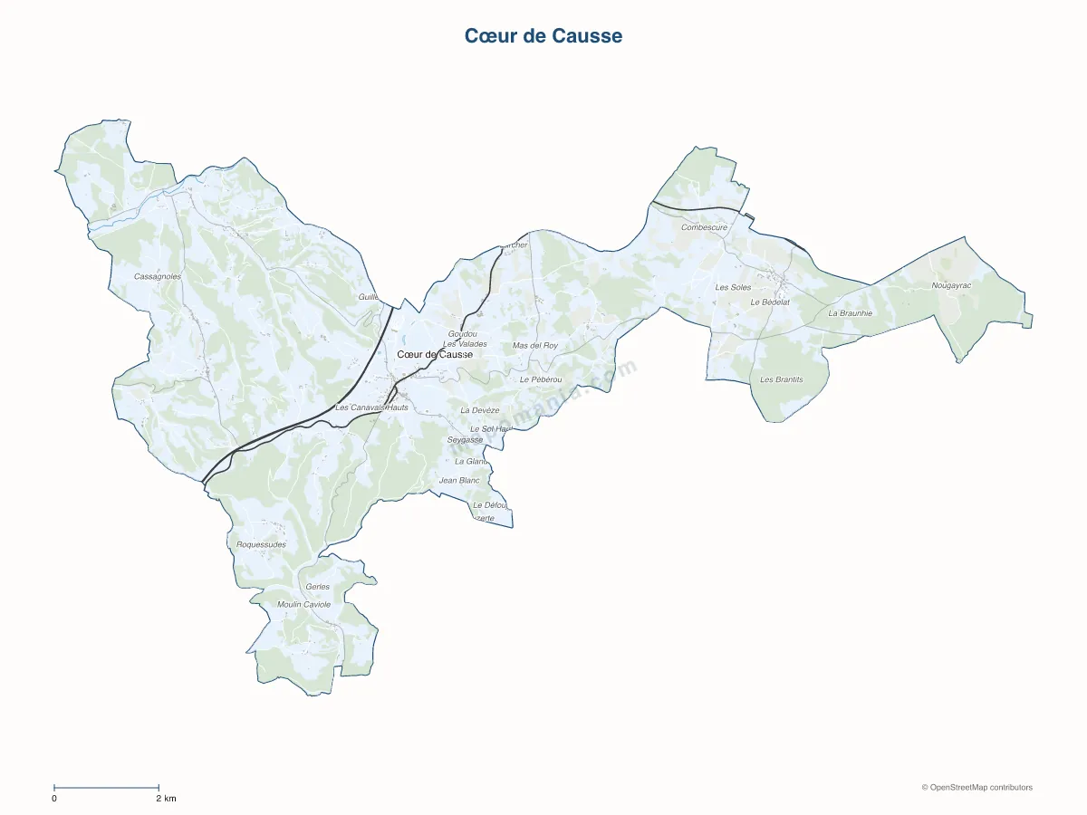 Carte de Cœur de Causse à personnaliser