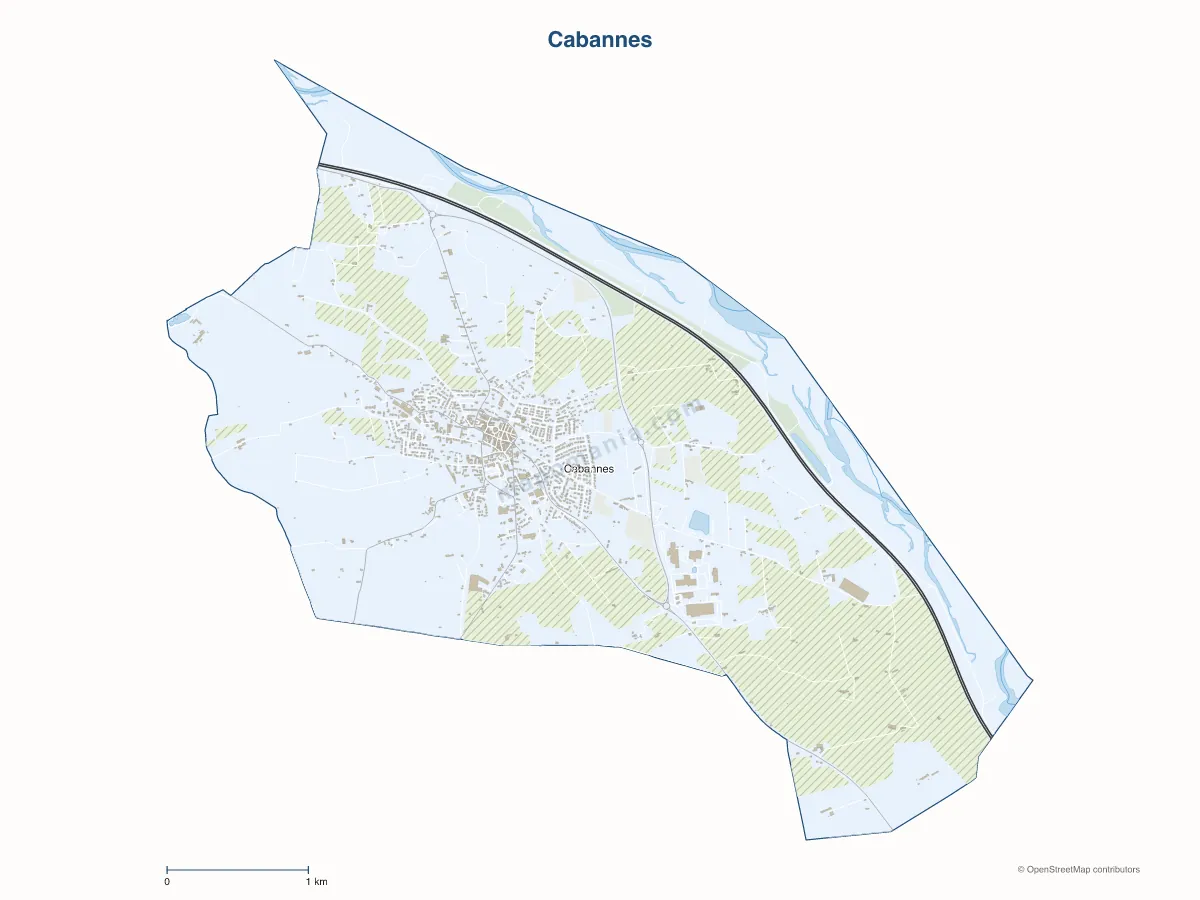 Carte de Cabannes à personnaliser